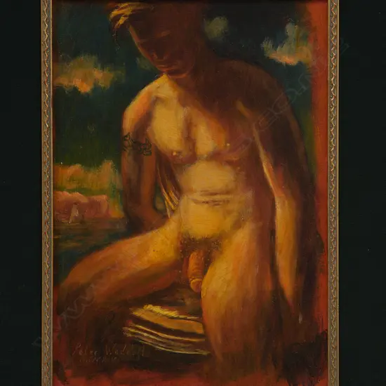 Peter Waddell (1955-) - 'Male nude',